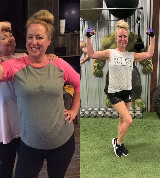 Tamara-o-Sheen Before and After after following Our Workout Routines | Lisa Jennings